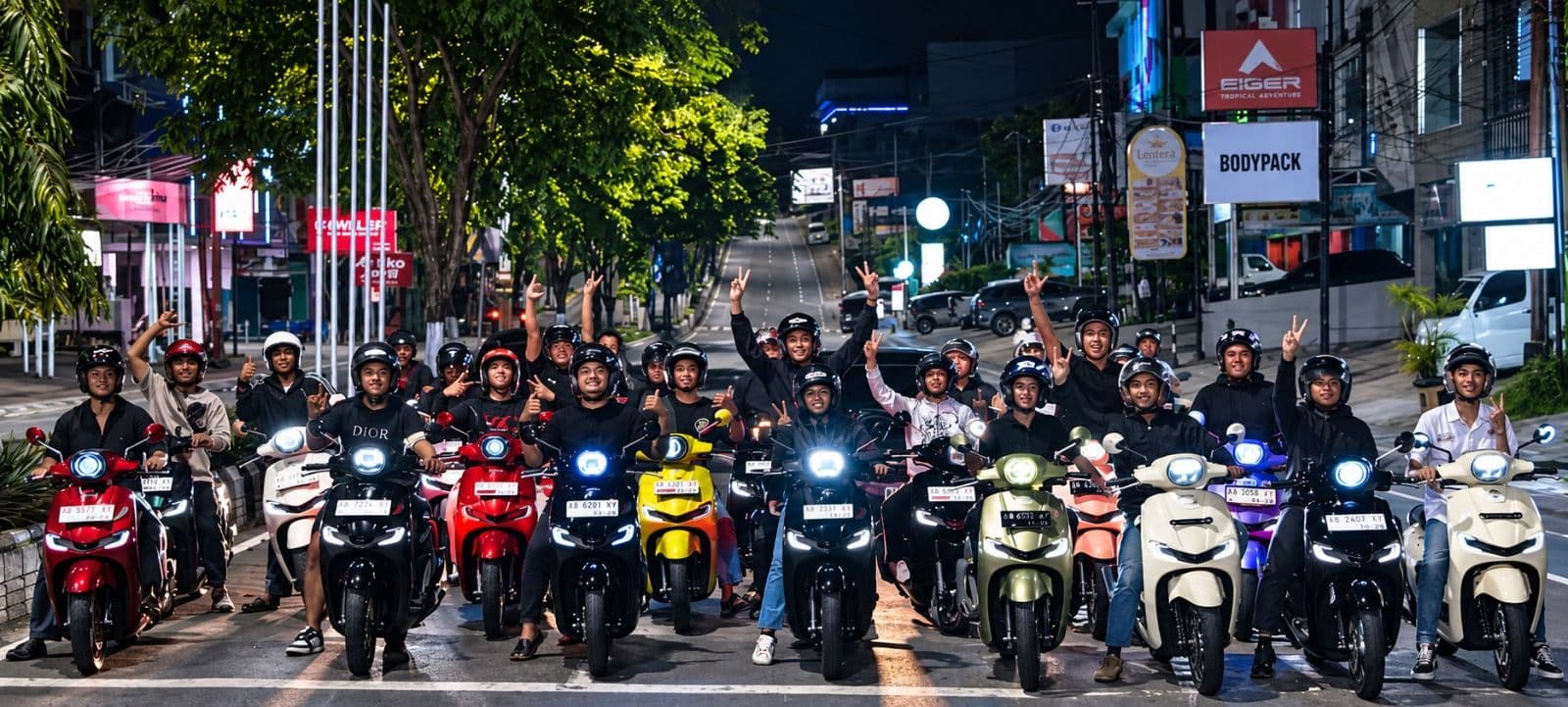Komunitas Honda Stylo 160 adu gaya lewat Night Ride & Outfit Contest